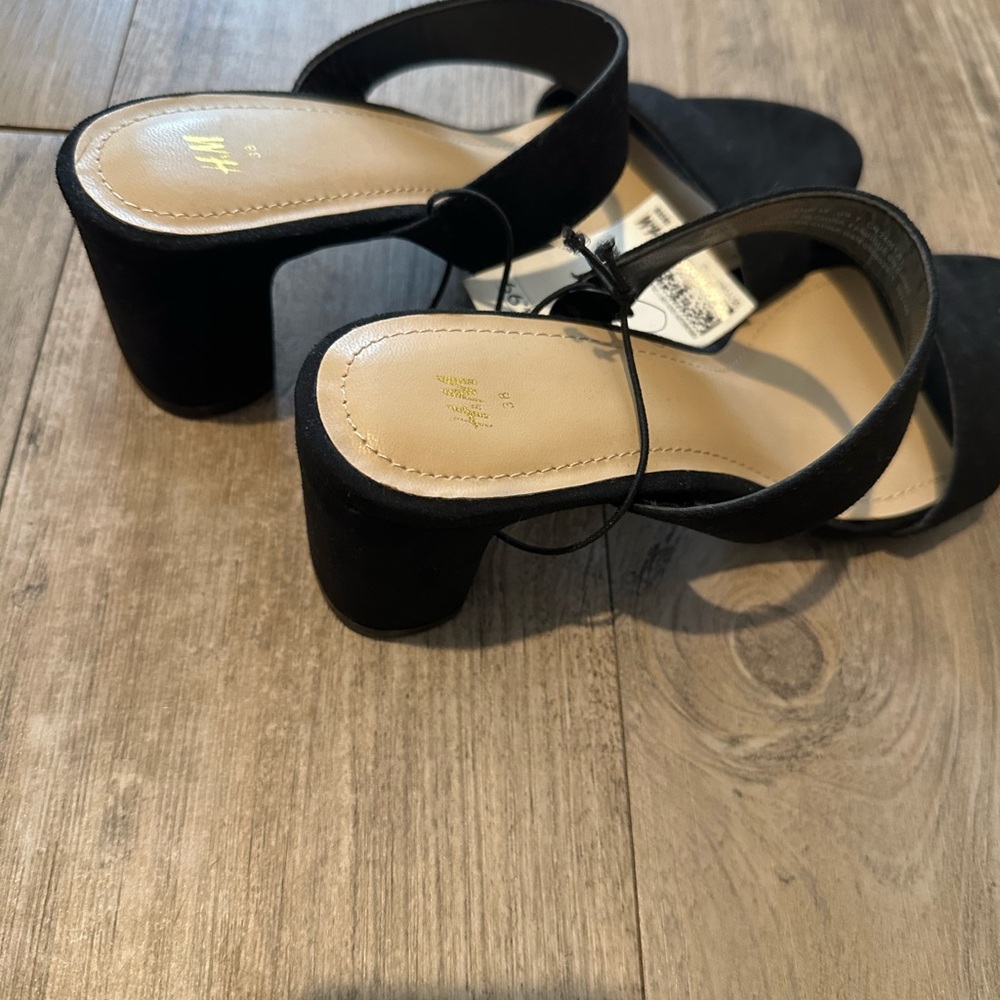 H&M Elegant Black Block Heels